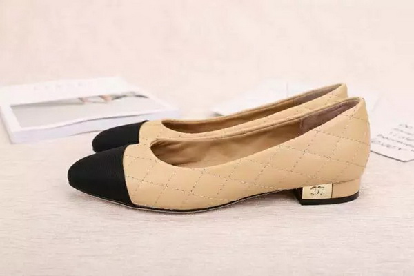 CHANEL Shallow mouth flat shoes Women--004